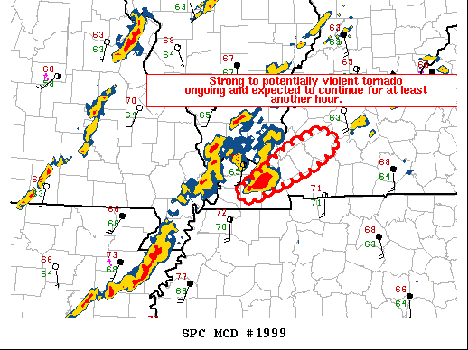 Mesoscale Discussion 1999