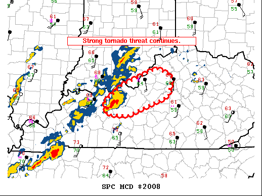 Mesoscale Discussion 2008