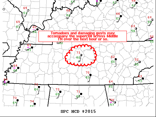 Mesoscale Discussion 2015