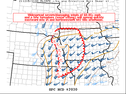 Mesoscale Discussion 2030