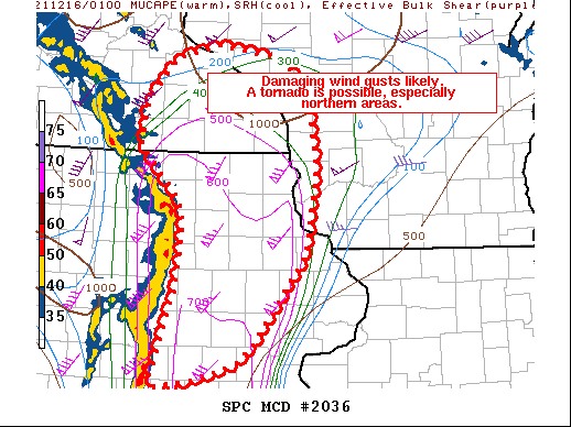Mesoscale Discussion 2036