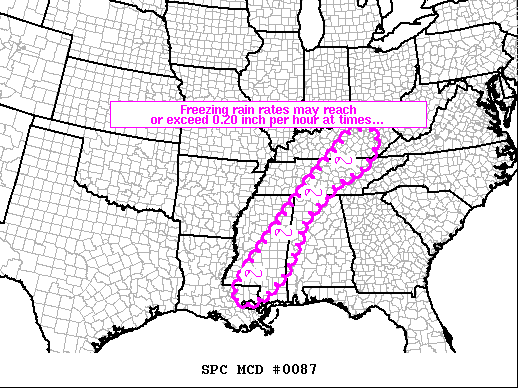Mesoscale Discussion 87