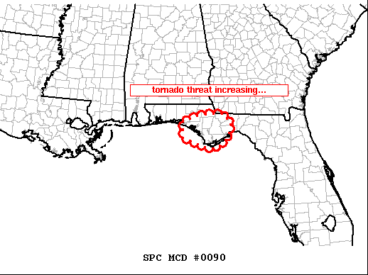 Mesoscale Discussion 90