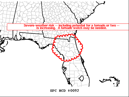 Mesoscale Discussion 92