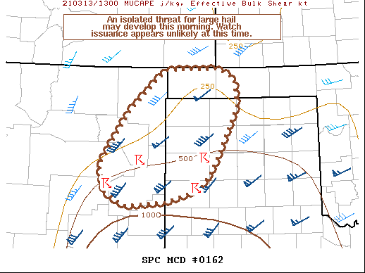 Mesoscale Discussion 162