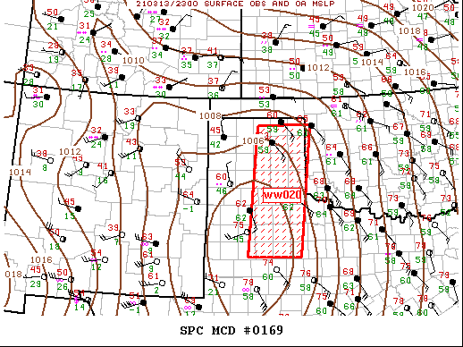 Mesoscale Discussion 169