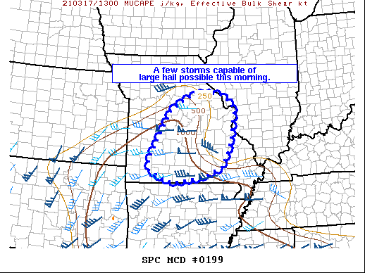 Mesoscale Discussion 199