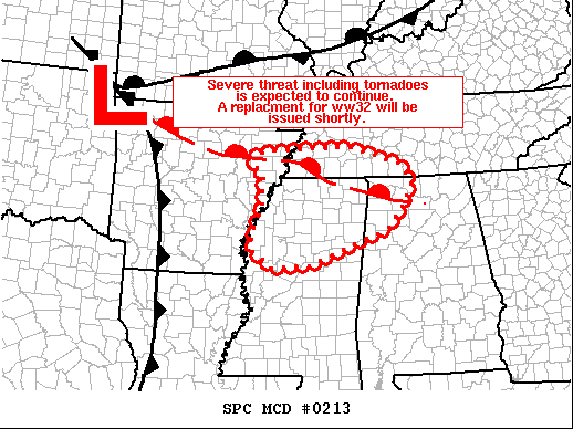 Mesoscale Discussion 213