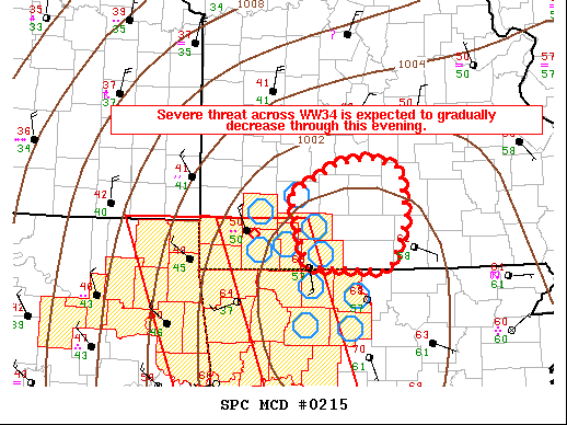 Mesoscale Discussion 215