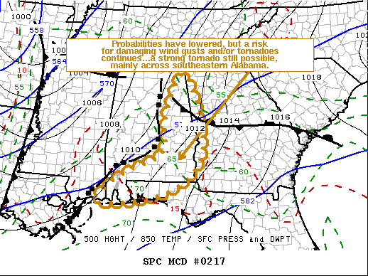 Mesoscale Discussion 217