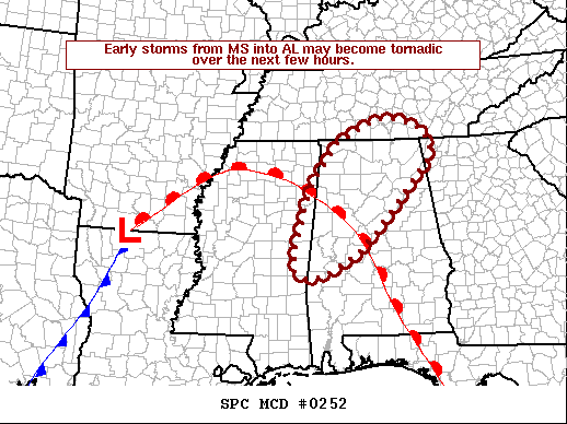 Mesoscale Discussion 252
