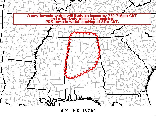 Mesoscale Discussion 264