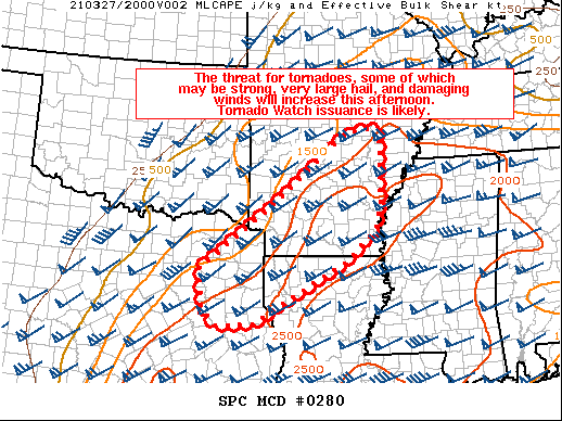Mesoscale Discussion 280