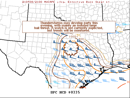 Mesoscale Discussion 335