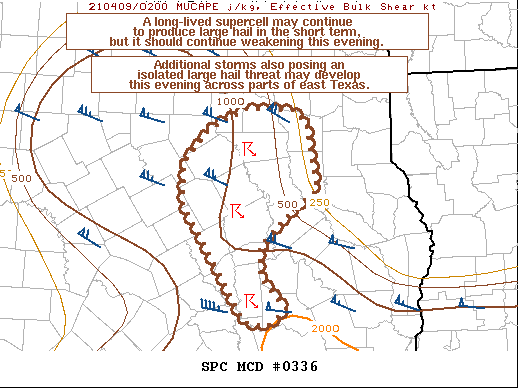 Mesoscale Discussion 336