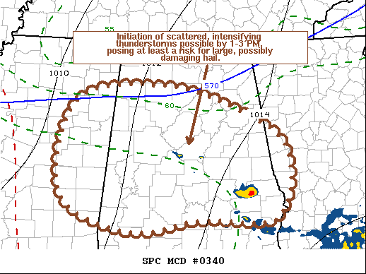 Mesoscale Discussion 340
