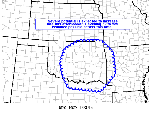 Mesoscale Discussion 345