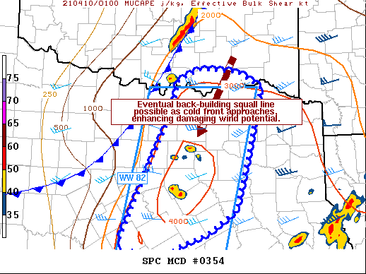 Mesoscale Discussion 354