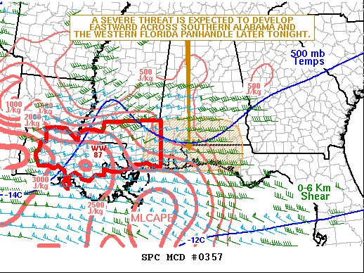 Mesoscale Discussion 357