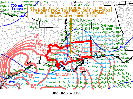 Mesoscale Discussion 358