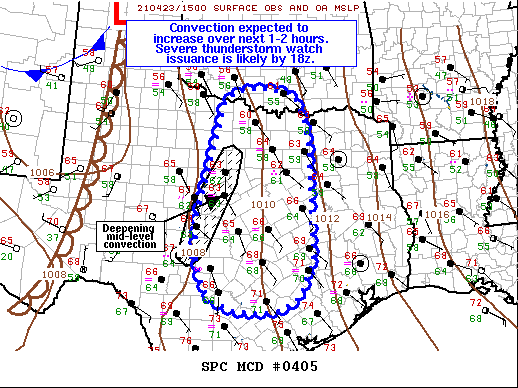 Mesoscale Discussion 405