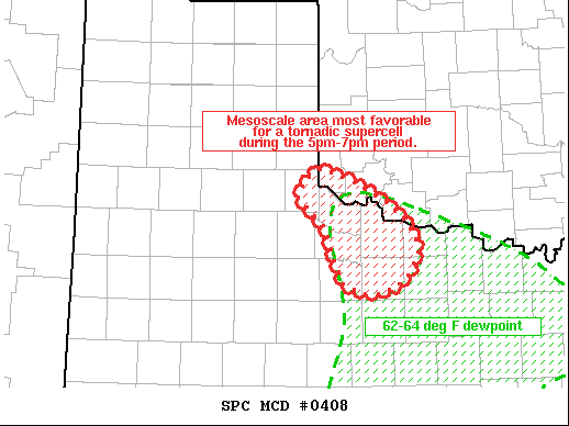 Mesoscale Discussion 408