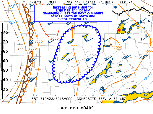 Mesoscale Discussion 409