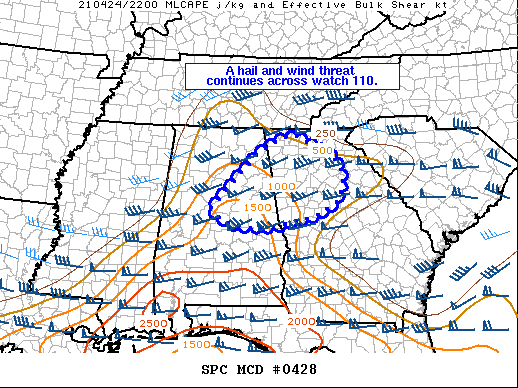 Mesoscale Discussion 428