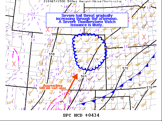 Mesoscale Discussion 434