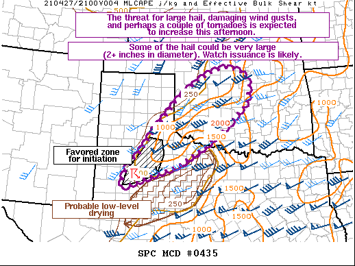 Mesoscale Discussion 435