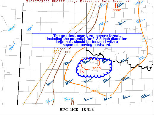 Mesoscale Discussion 436