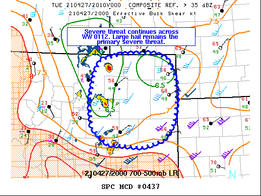 Mesoscale Discussion 437