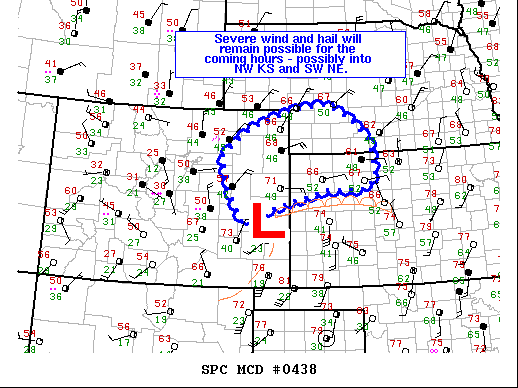 Mesoscale Discussion 438