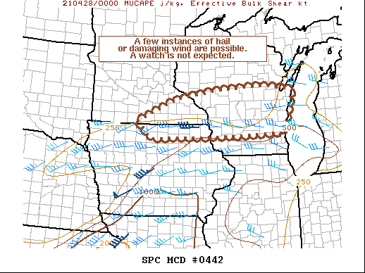 Mesoscale Discussion 442