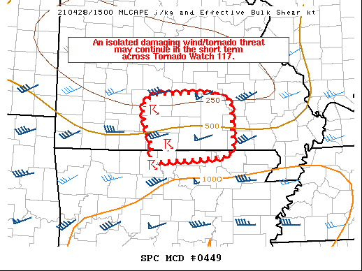 Mesoscale Discussion 449