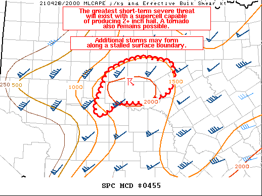 Mesoscale Discussion 455