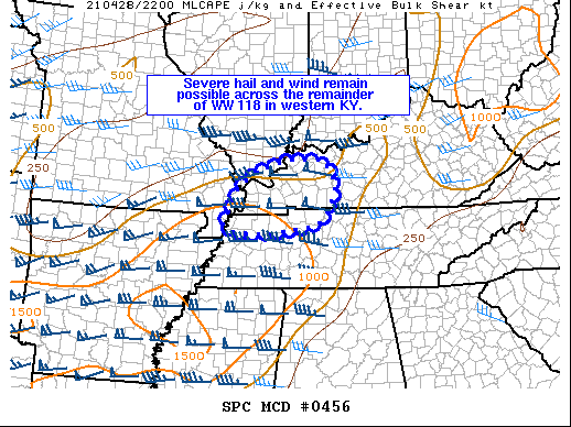 Mesoscale Discussion 456