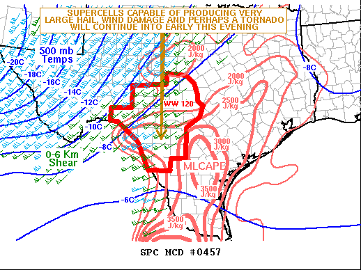 Mesoscale Discussion 457