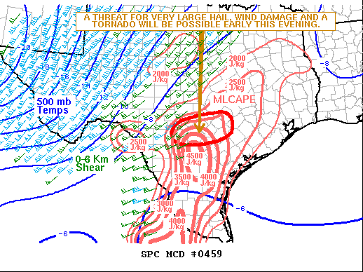 Mesoscale Discussion 459