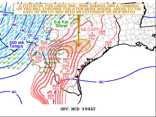Mesoscale Discussion 462