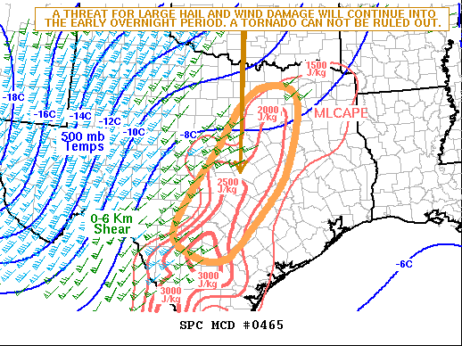 Mesoscale Discussion 465