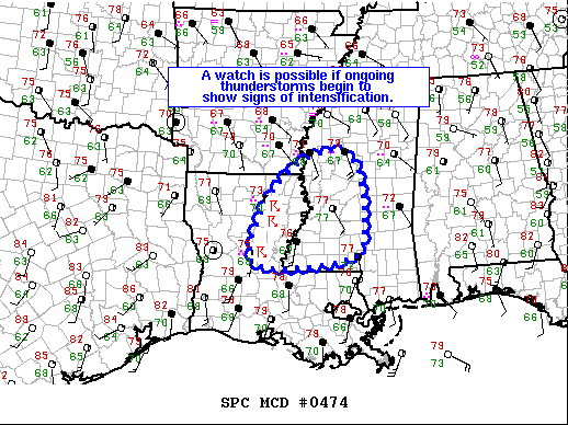 Mesoscale Discussion 474