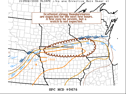 Mesoscale Discussion 476