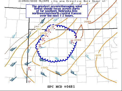 Mesoscale Discussion 481