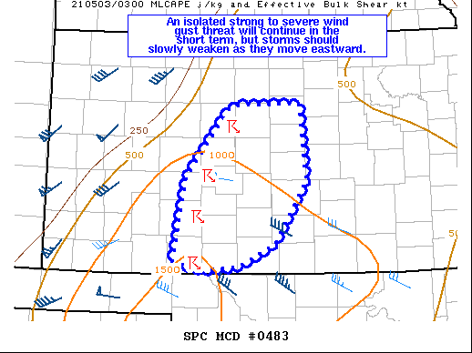 Mesoscale Discussion 483