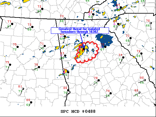 Mesoscale Discussion 488