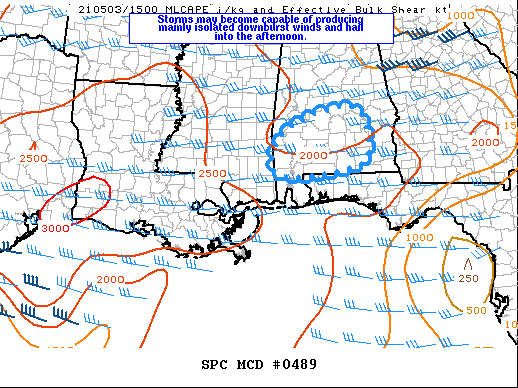 Mesoscale Discussion 489