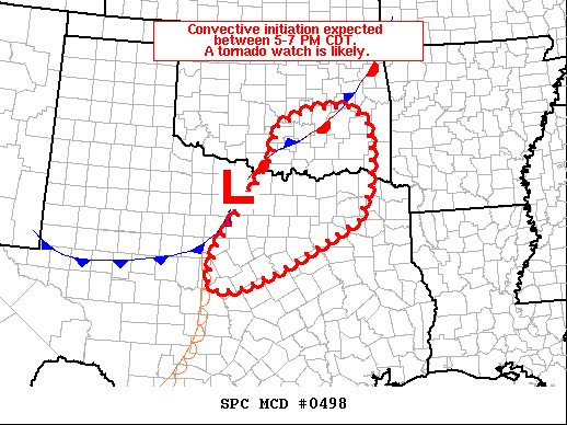 Mesoscale Discussion 498