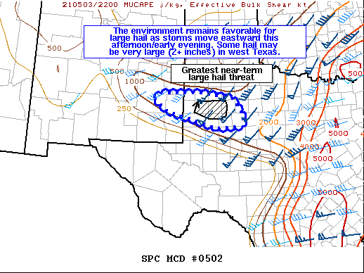 Mesoscale Discussion 502