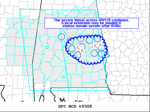 Mesoscale Discussion 508